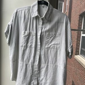Pinstripe button up